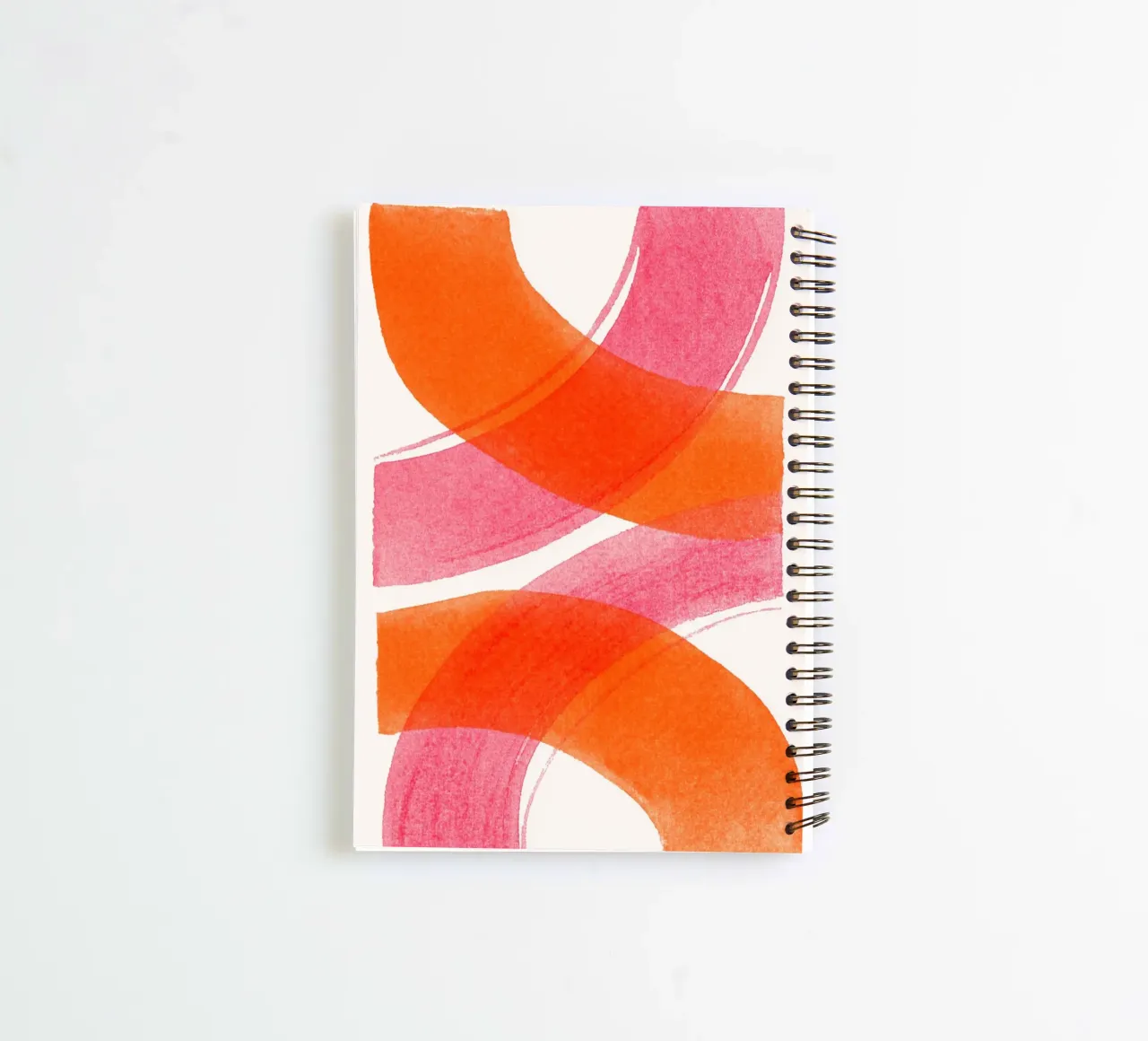 Artistic line structures spiral notebook by Carinaprint