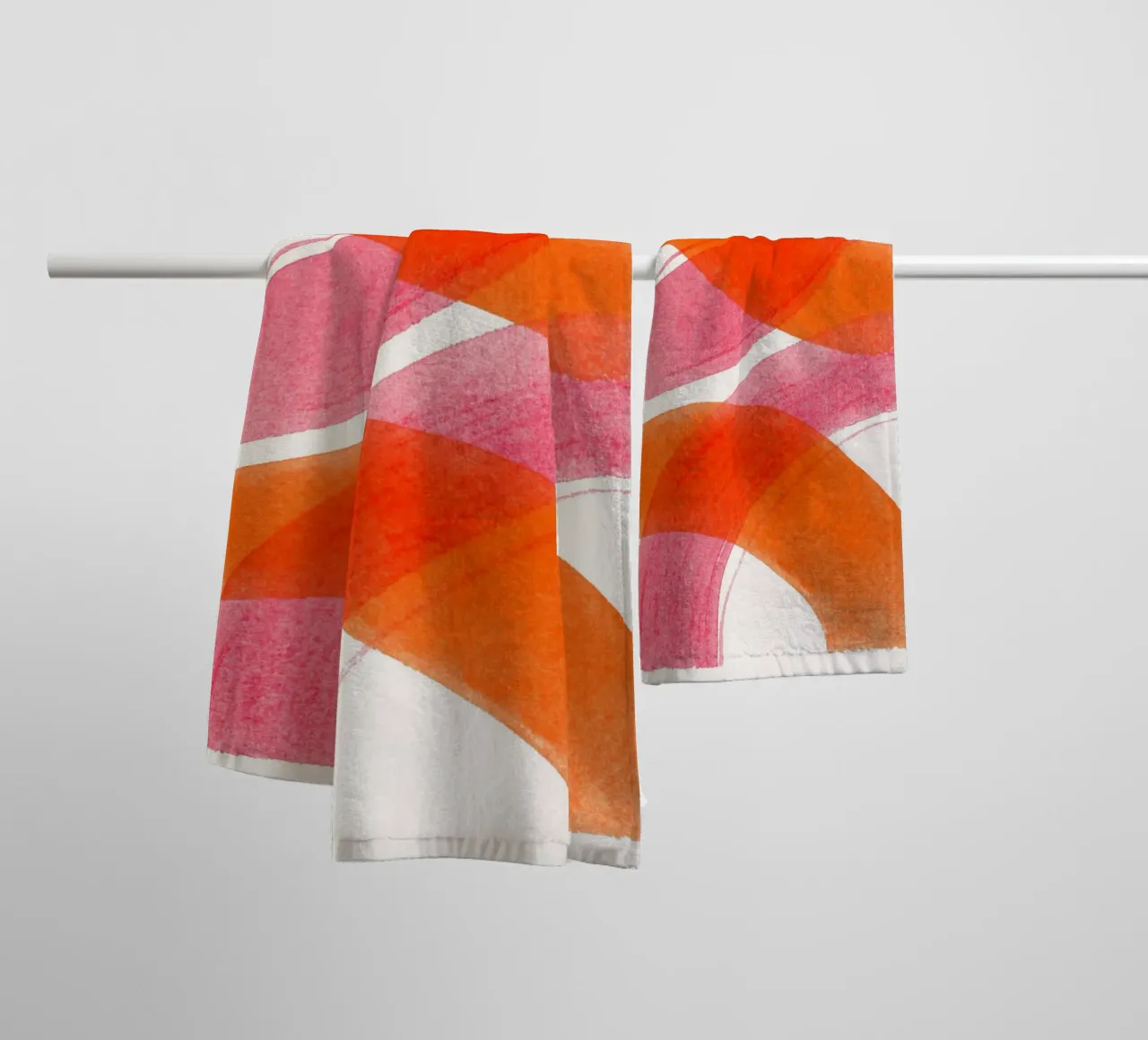Artistic line structures towel by Carinaprint