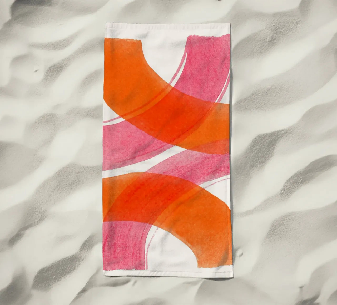 Strutture di linee artistiche telo mare da Carinaprint