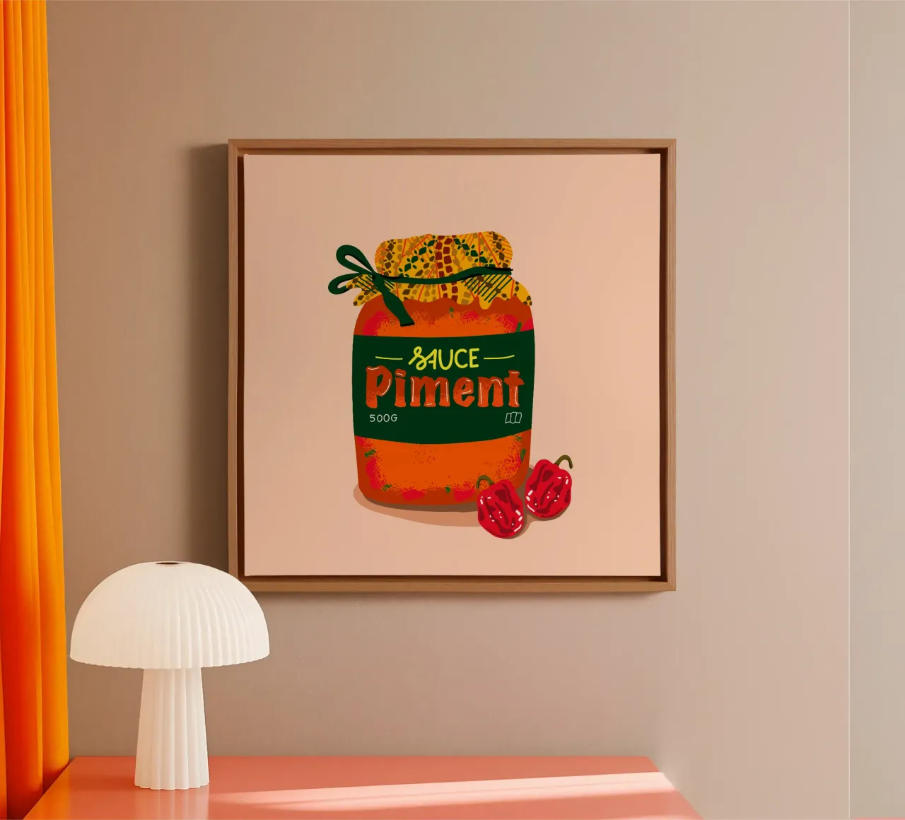 Salsa piment tela da Keva Epale