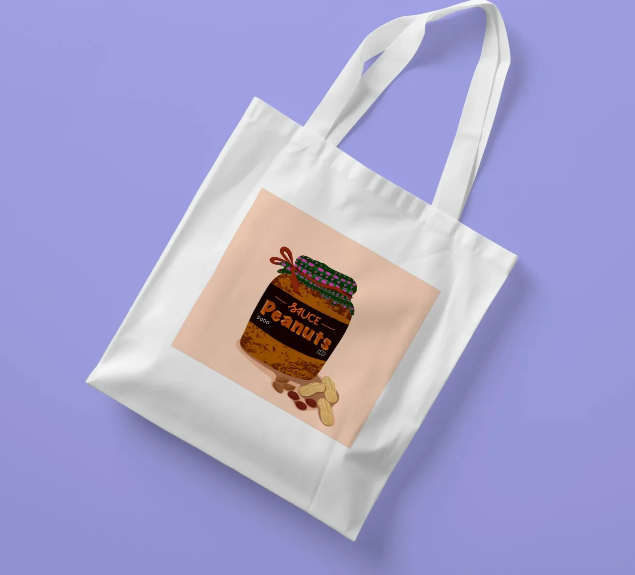 Salsa di arachidi borsa in juta da Keva Epale
