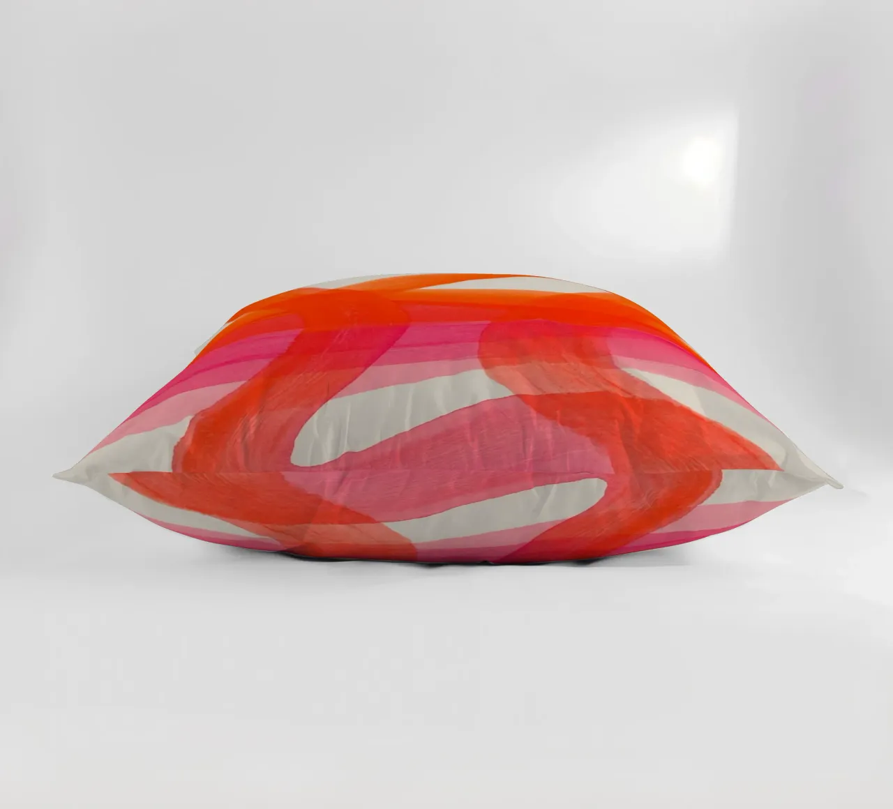Fogli di colore astratto arancione cuscino da Carinaprint