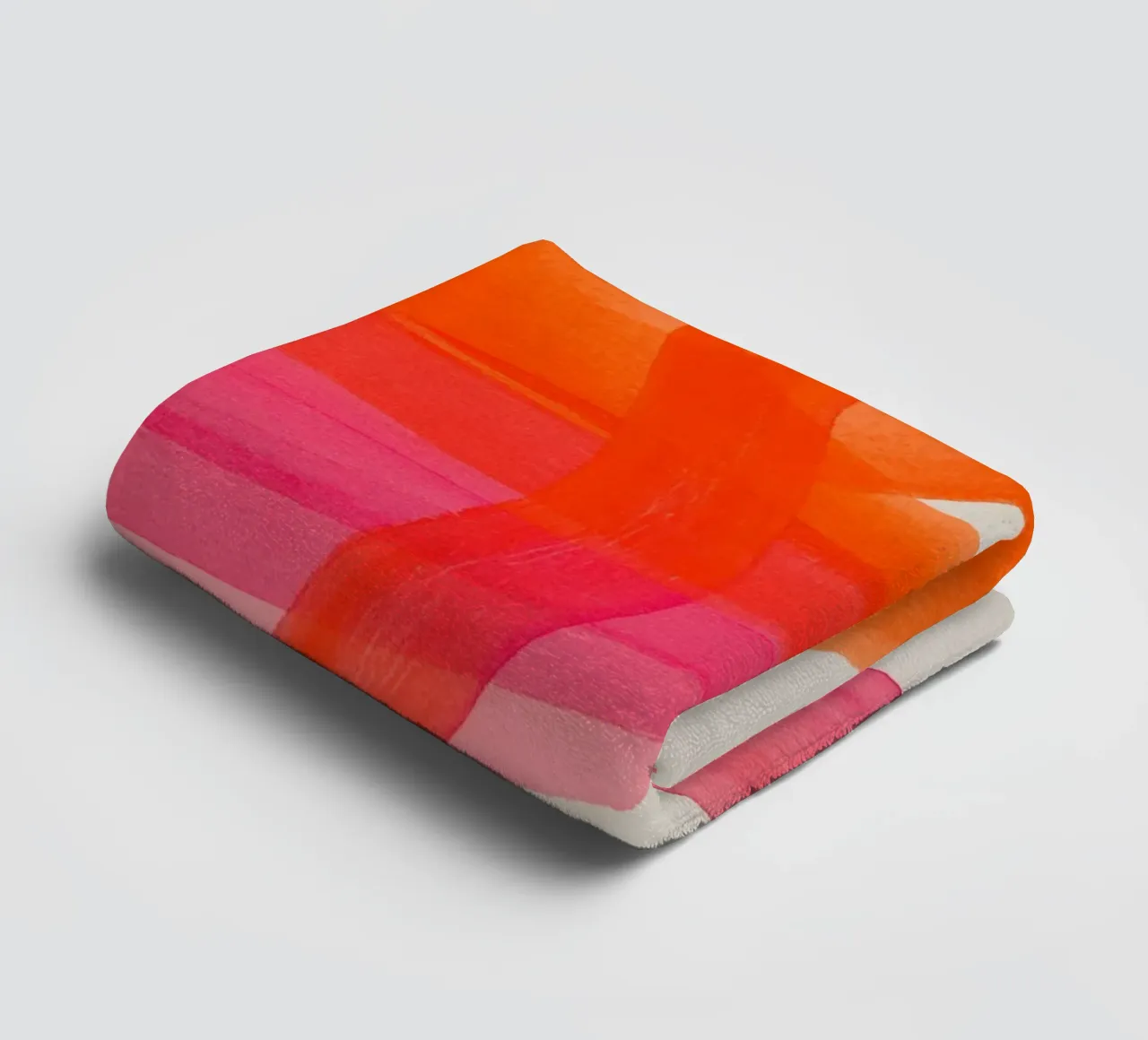 Fogli di colore astratto arancione asciugamano da bagno da Carinaprint