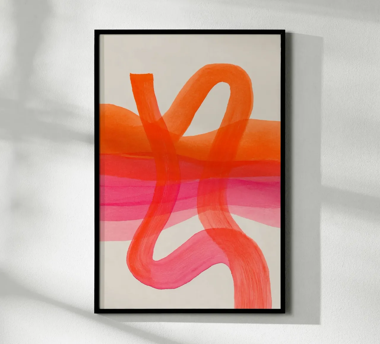 Fogli di colore astratto arancione carta hahnemühle da Carinaprint
