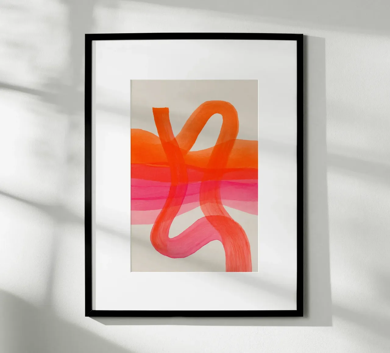 Fogli di colore astratto arancione carta hahnemühle da Carinaprint
