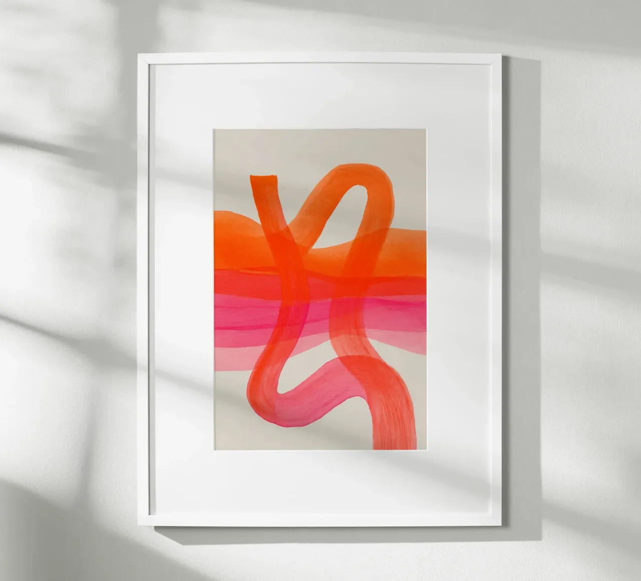 Fogli di colore astratto arancione carta hahnemühle da Carinaprint