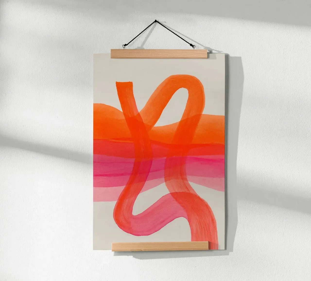 Fogli di colore astratto arancione carta hahnemühle da Carinaprint