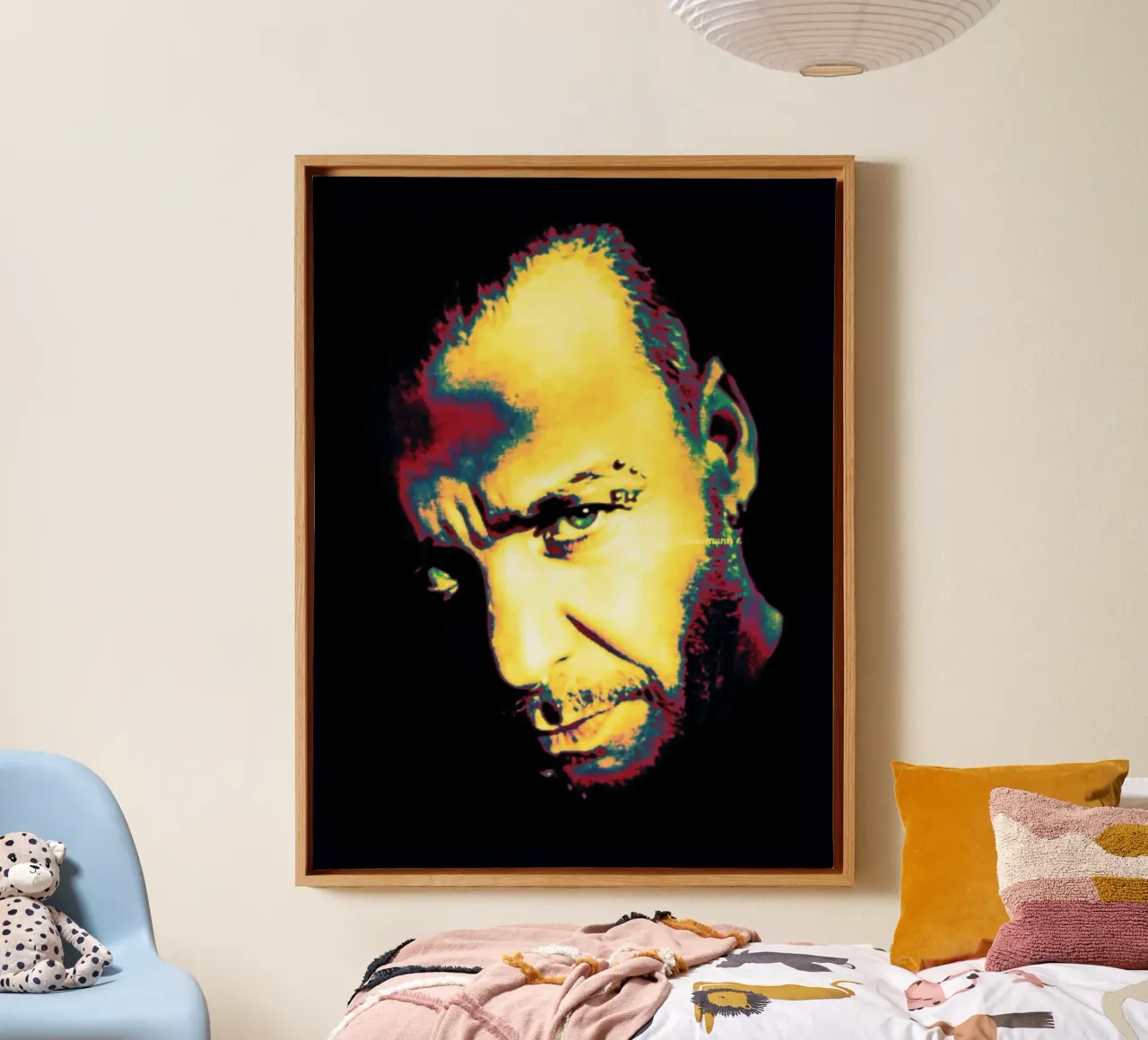 Till Lindemann ritratto tela da Lembayung art