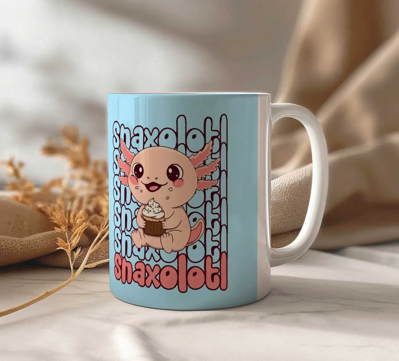 Snaxolotl tazza in ceramica da Loobs