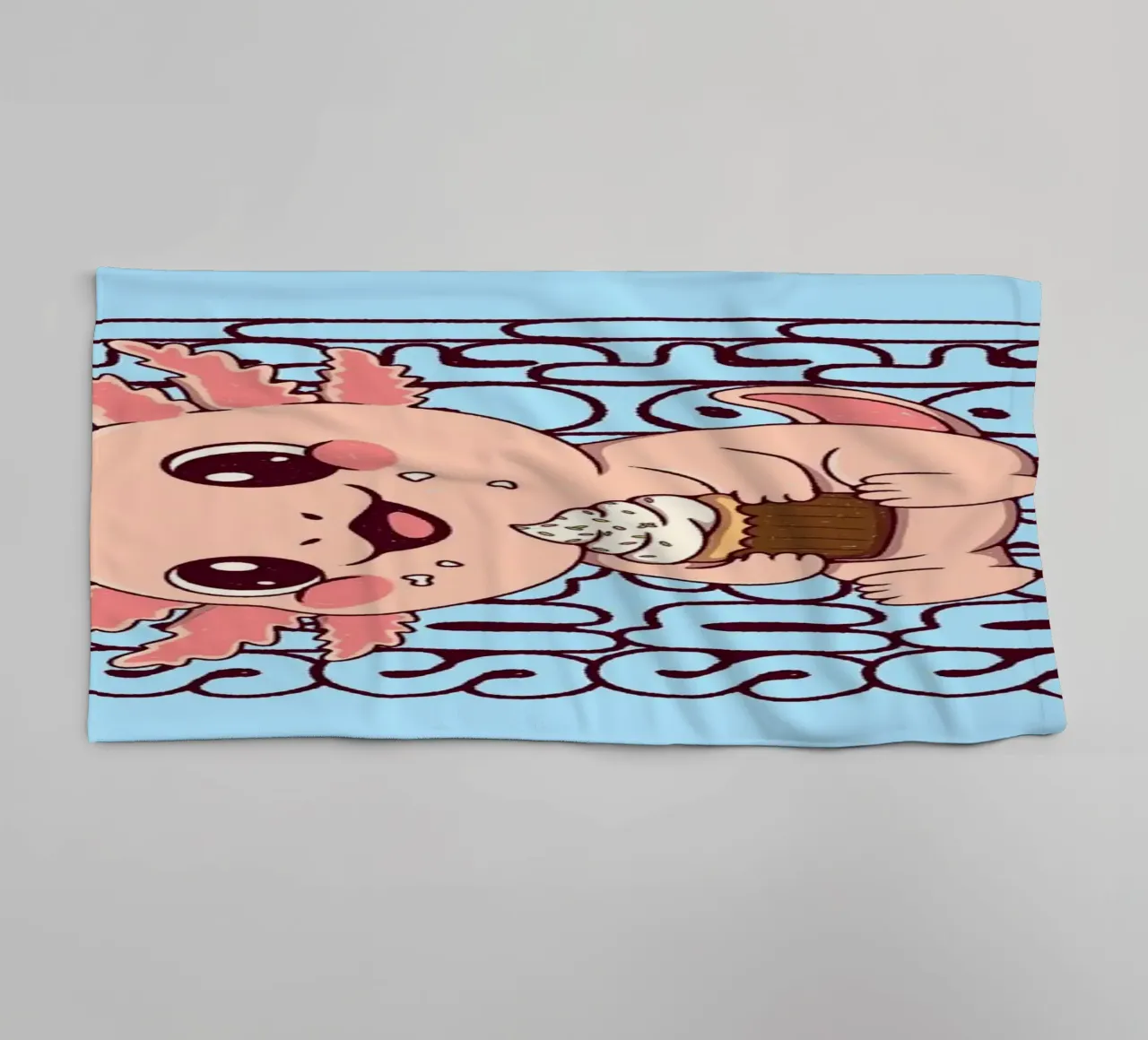 Snaxolotl asciugamano da bagno da Loobs