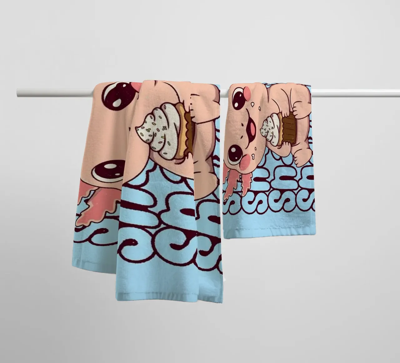 Snaxolotl asciugamano da bagno da Loobs