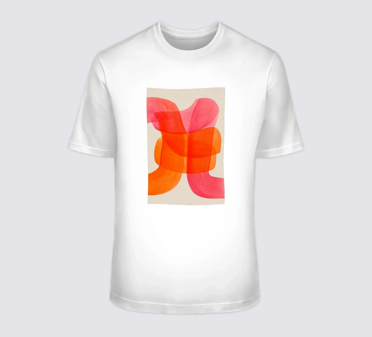 Linee di oscillazione arancione t-shirt da Carinaprint