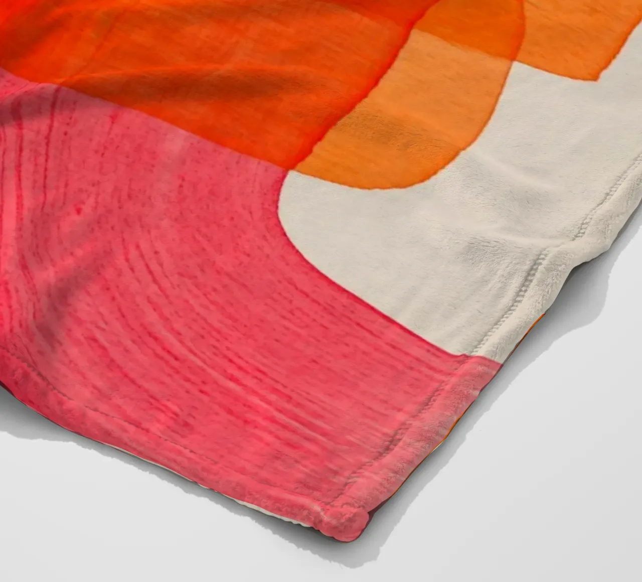 Linee di oscillazione arancione coperta in pile da Carinaprint