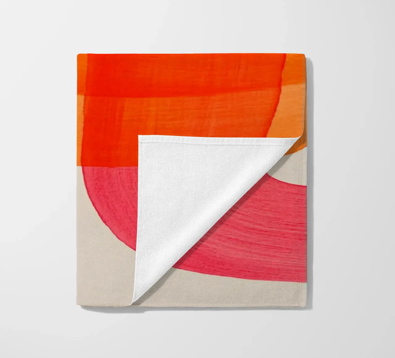 Linee di oscillazione arancione telo mare da Carinaprint