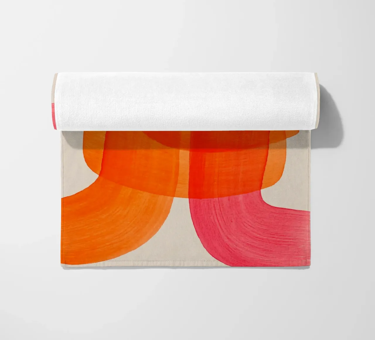 Linee di oscillazione arancione telo mare da Carinaprint