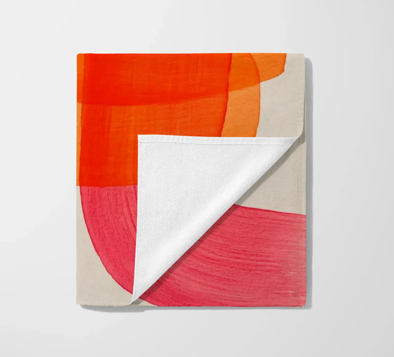 Linee di oscillazione arancione telo mare da Carinaprint