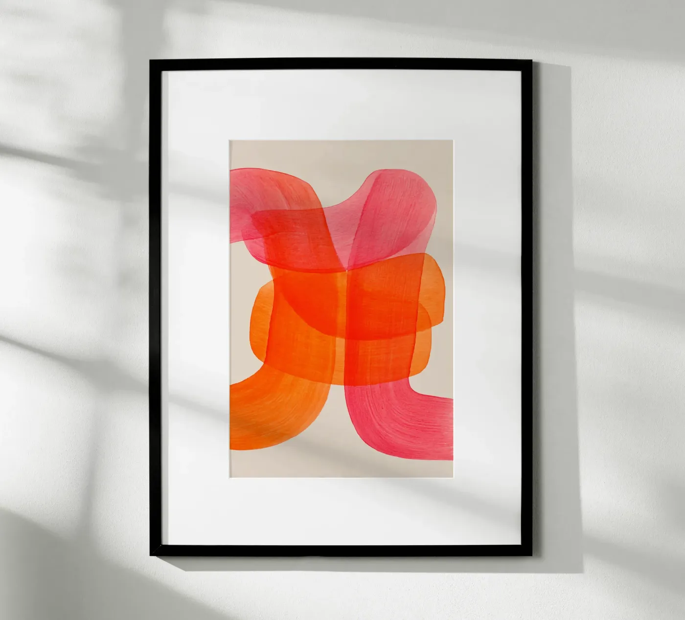 Lines swing orange poster by Carinaprint