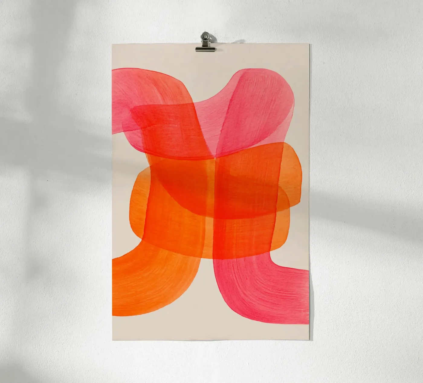 Lines swing orange poster by Carinaprint