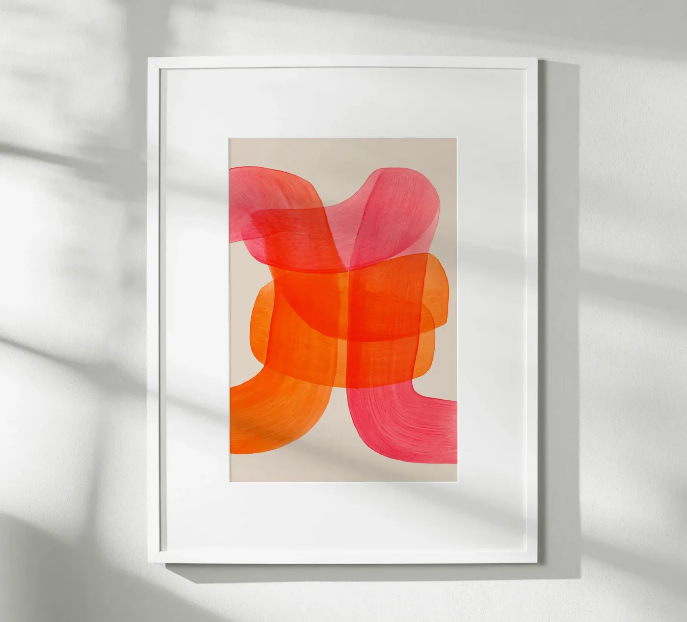 Lines swing orange poster by Carinaprint