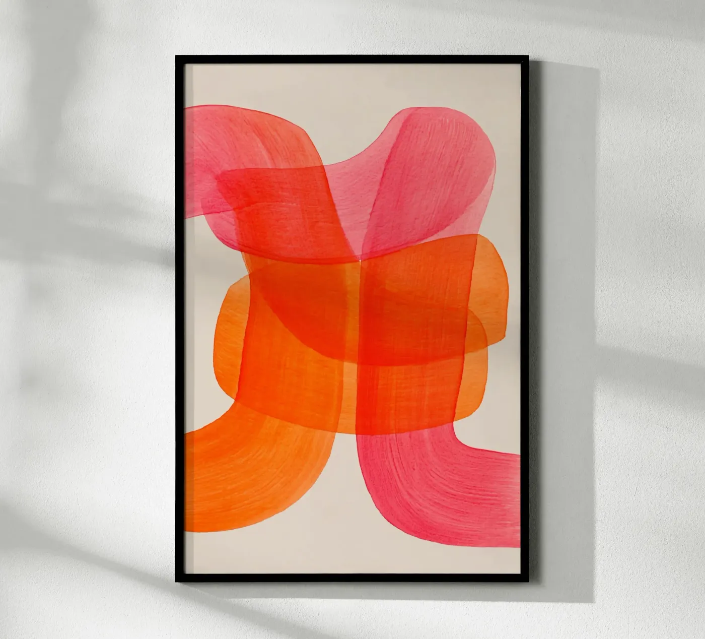 Lines swing orange poster by Carinaprint