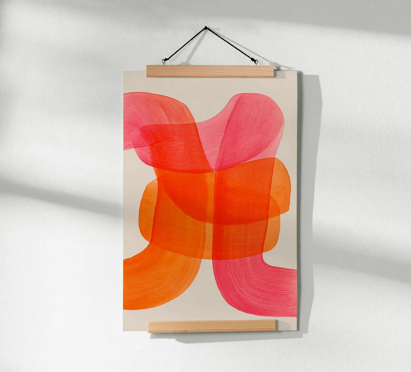 Lines swing orange poster by Carinaprint