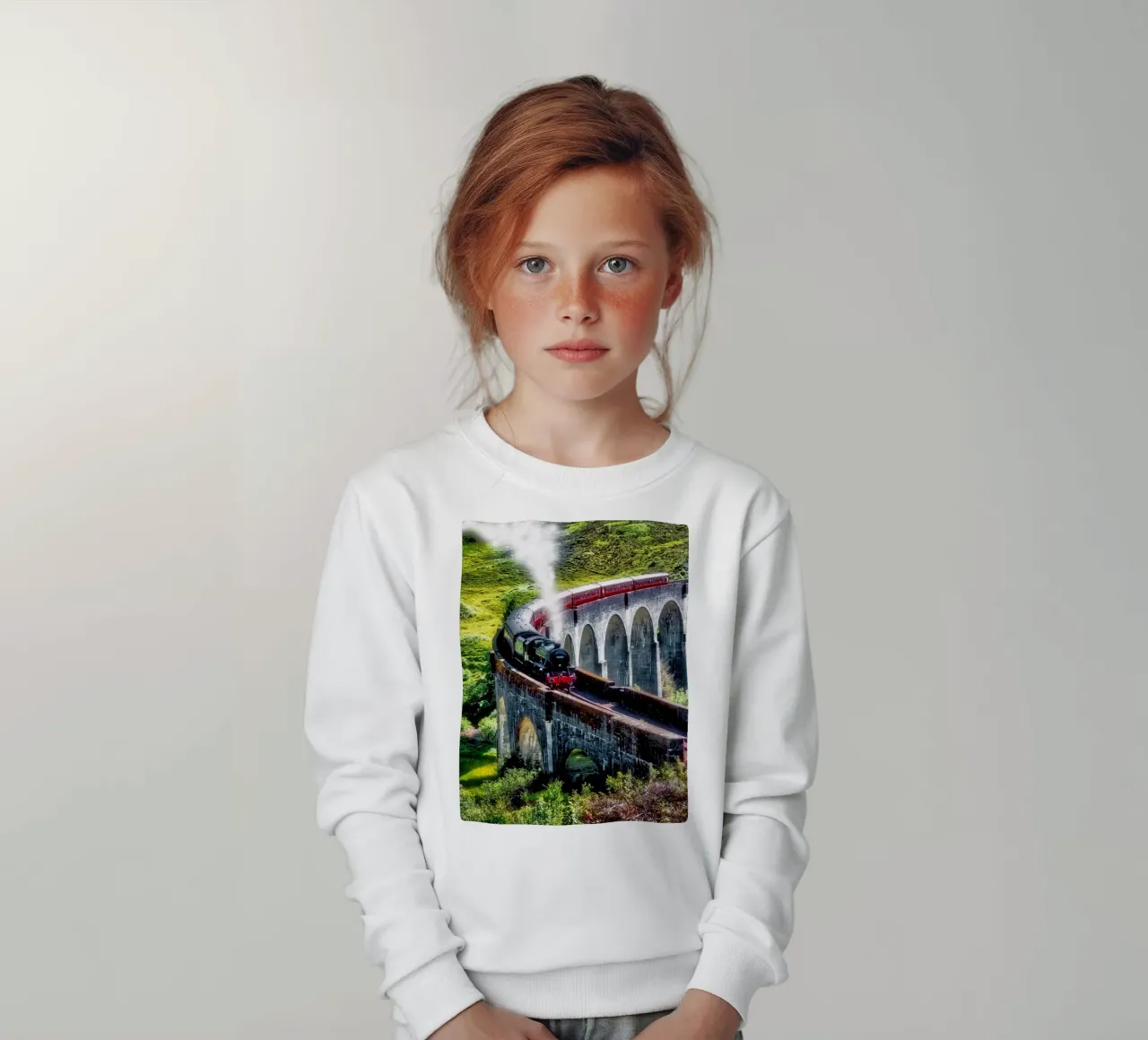 Viadotto di Glenfinnan in Scozia felpa bambino da Juergen Wiesler