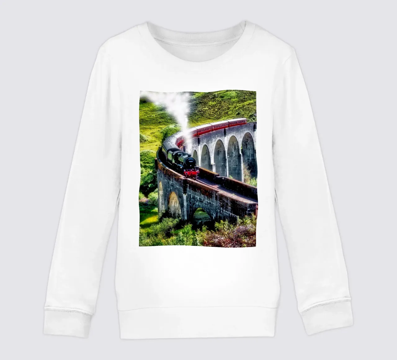 Viadotto di Glenfinnan in Scozia felpa bambino da Juergen Wiesler