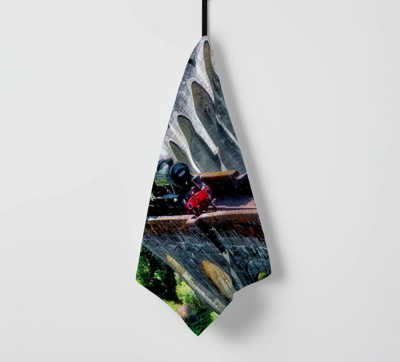 Viaduc de Glenfinnan en Écosse torchon de Juergen Wiesler