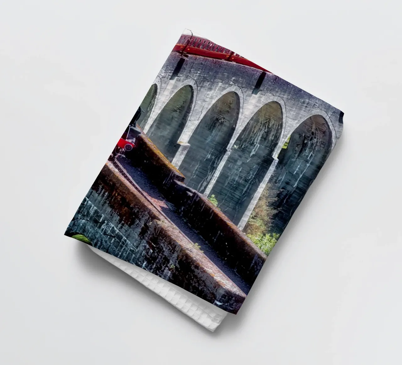 Viaduc de Glenfinnan en Écosse torchon de Juergen Wiesler