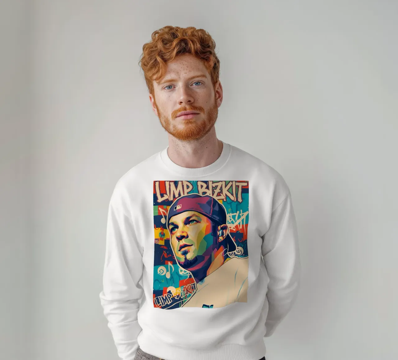 Fred Durst Limp Bizkit pop art felpa da Hantamrata