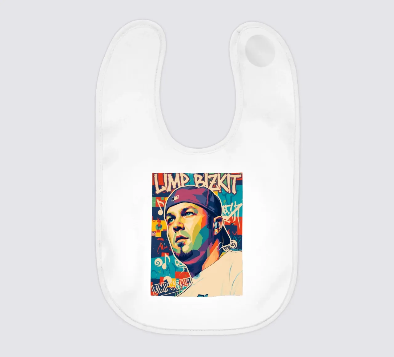 Fred Durst Limp Bizkit pop art bavaglino da Hantamrata
