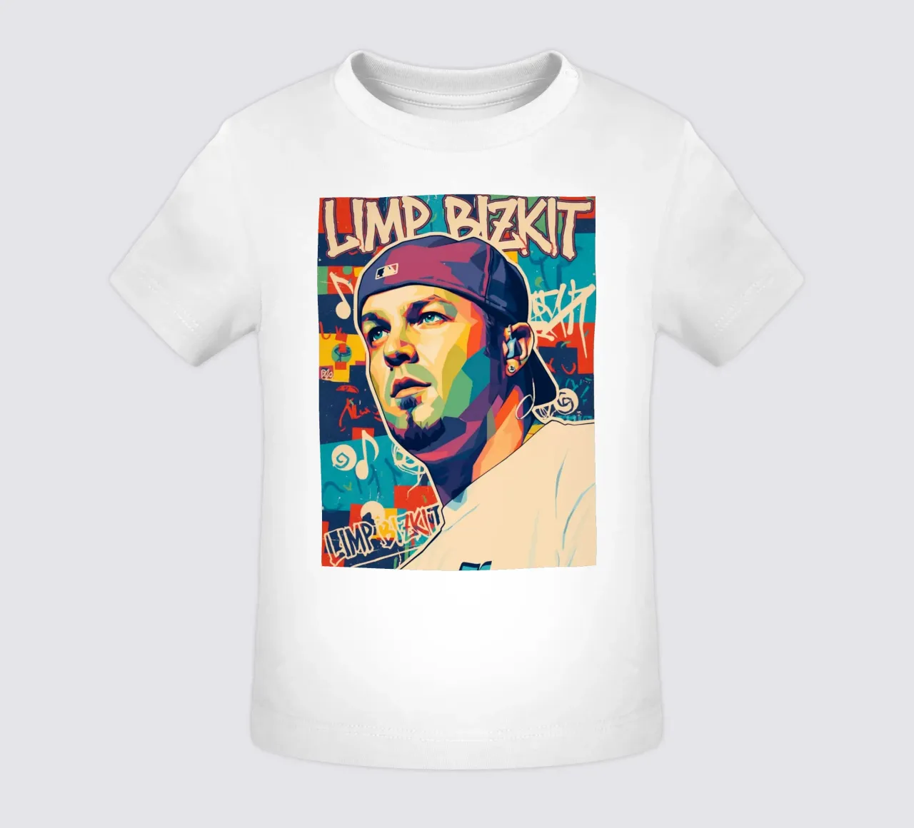 Fred Durst Limp Bizkit pop art maglietta neonato da Hantamrata