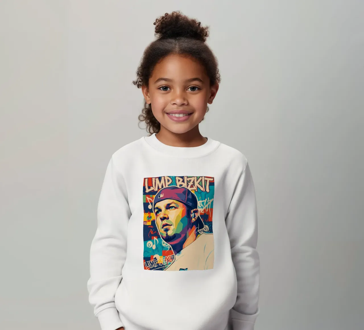 Fred Durst Limp Bizkit pop art felpa bambino da Hantamrata