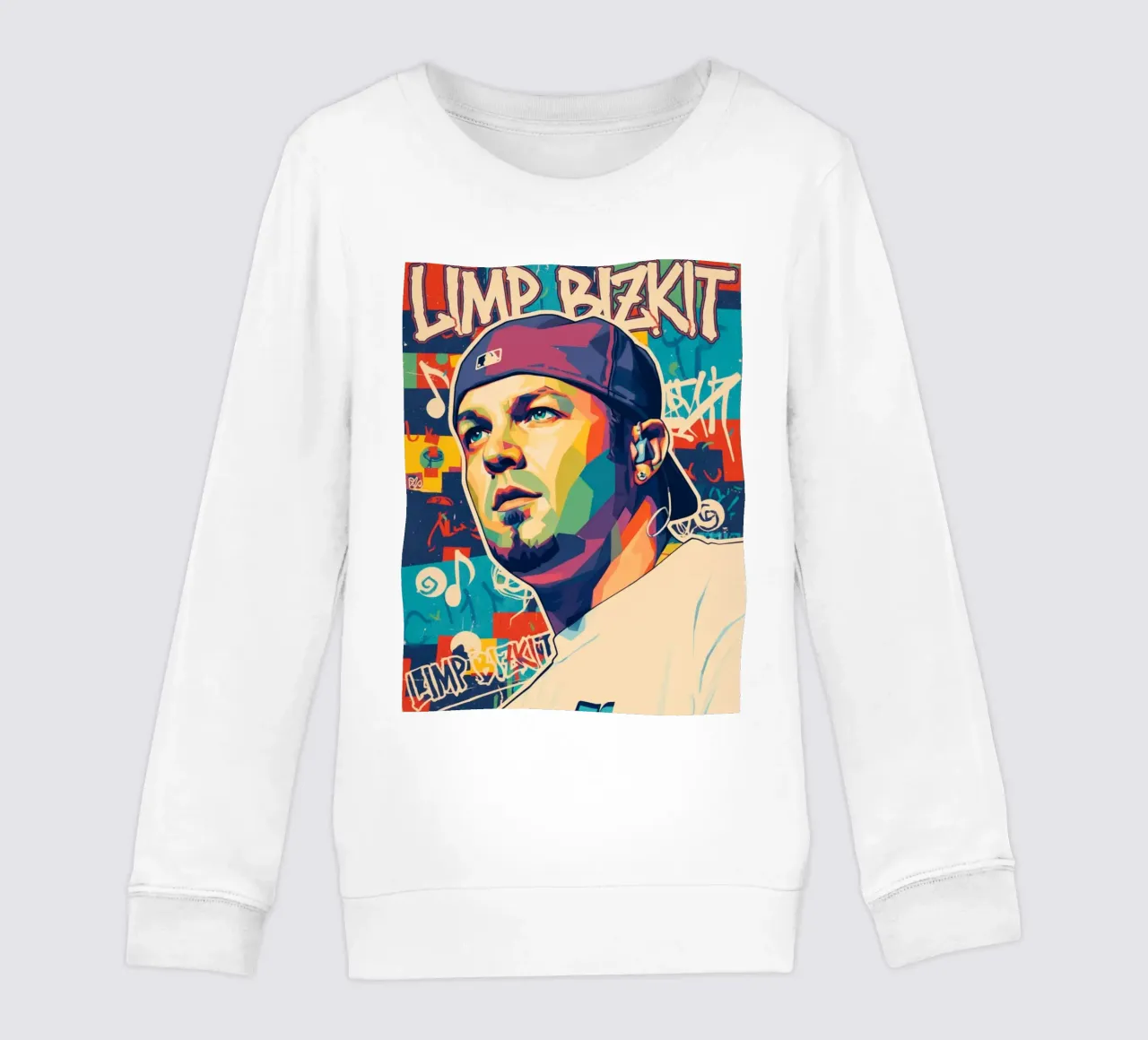 Fred Durst Limp Bizkit pop art felpa bambino da Hantamrata