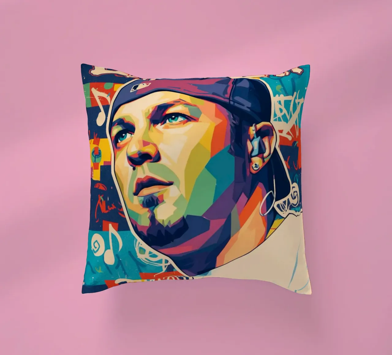 Fred Durst Limp Bizkit pop art cuscino da Hantamrata