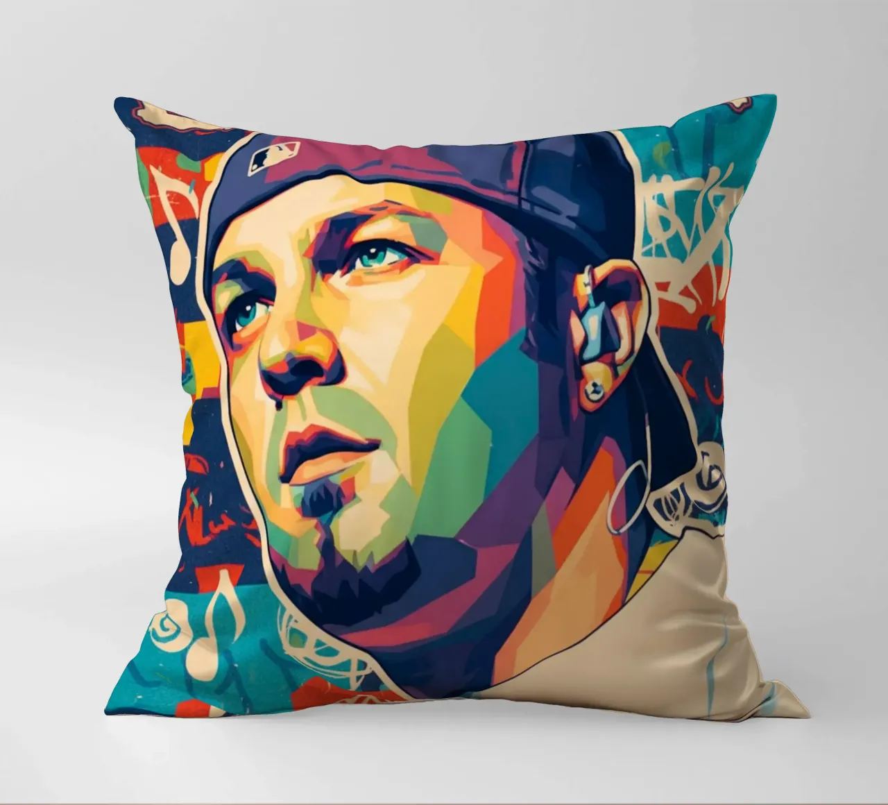 Fred Durst Limp Bizkit pop art cuscino da Hantamrata