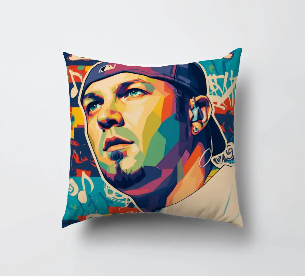 Fred Durst Limp Bizkit pop art cuscino da Hantamrata