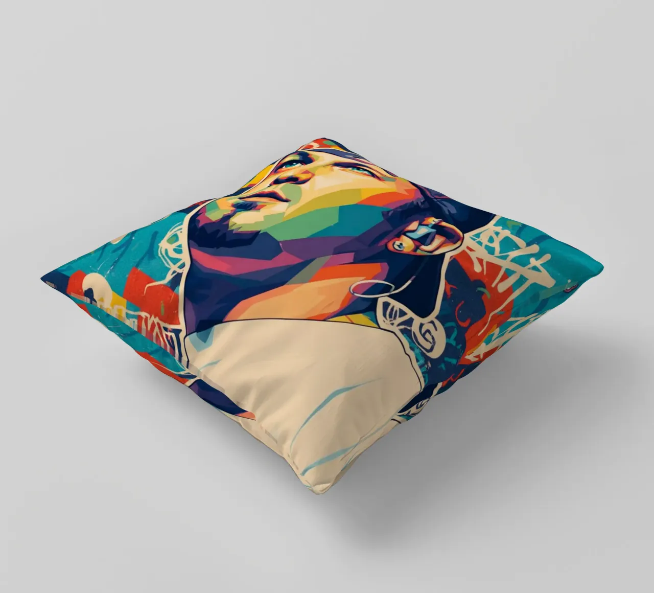 Fred Durst Limp Bizkit pop art cuscino da Hantamrata