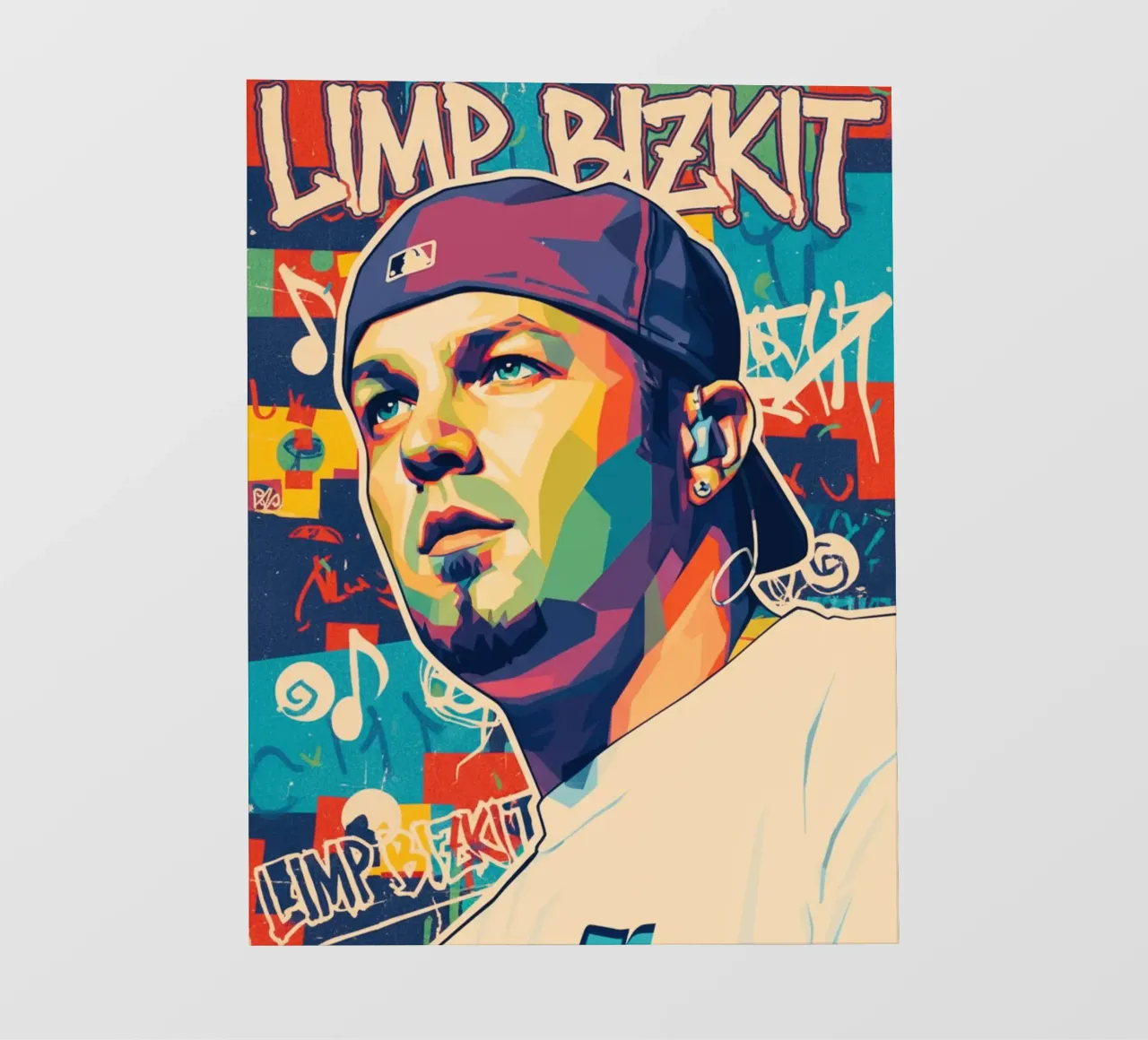 Fred Durst Limp Bizkit pop art pellicola backlit da Hantamrata