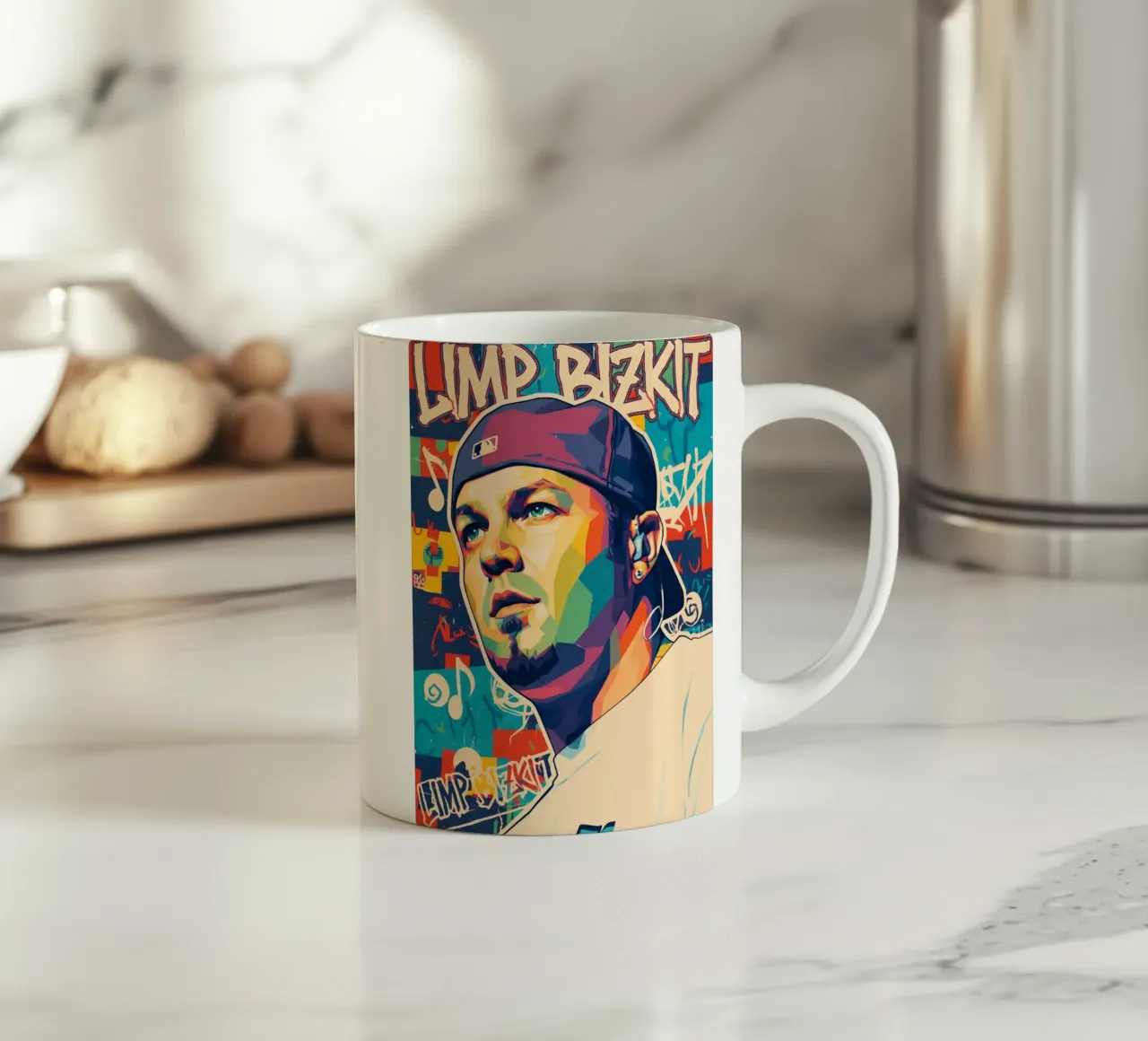 Fred Durst Limp Bizkit pop art tazza in ceramica da Hantamrata