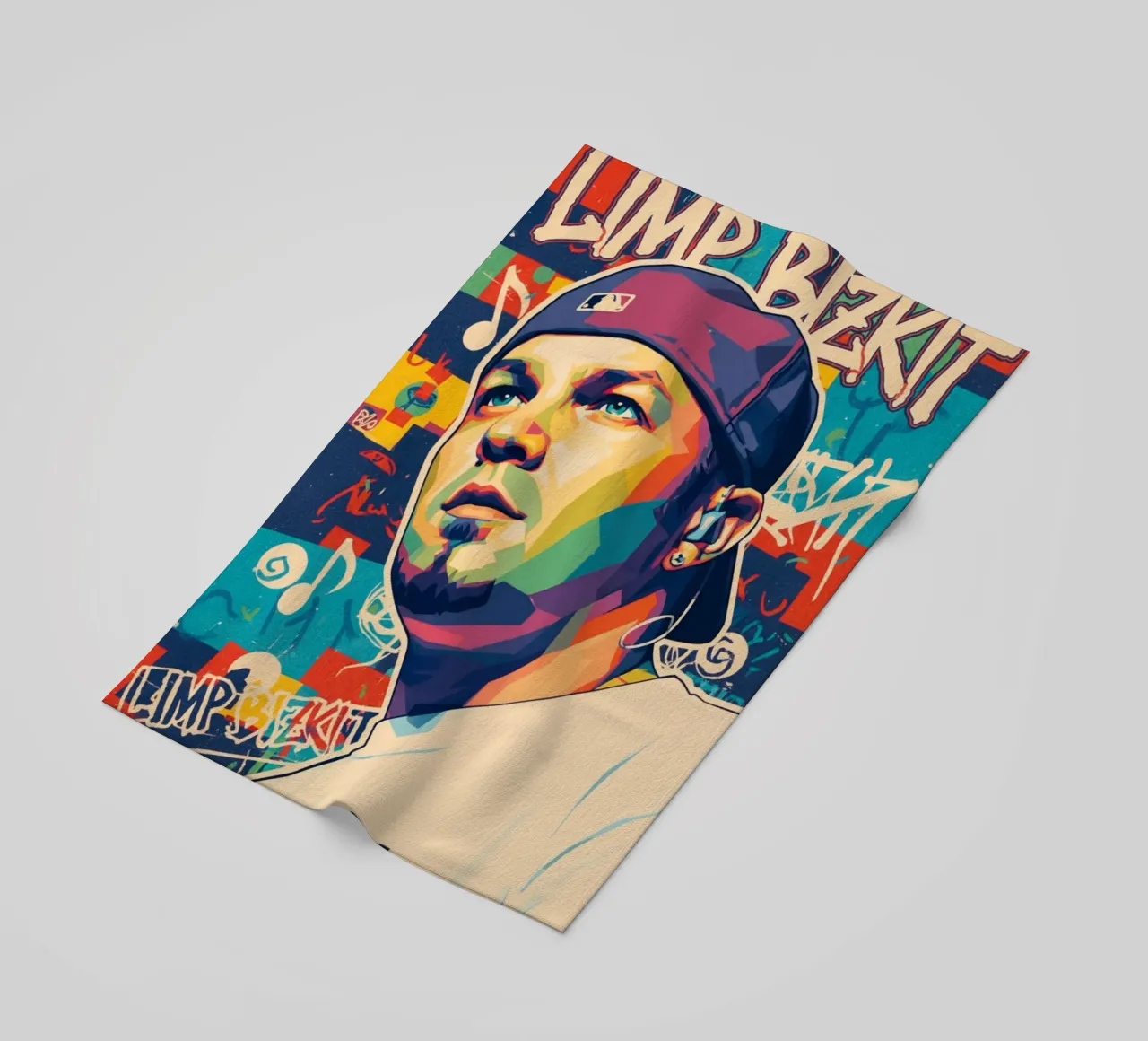 Fred Durst Limp Bizkit pop art telo mare da Hantamrata