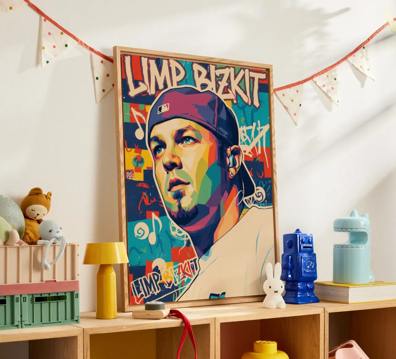 Fred Durst Limp Bizkit pop art plexiglass da Hantamrata