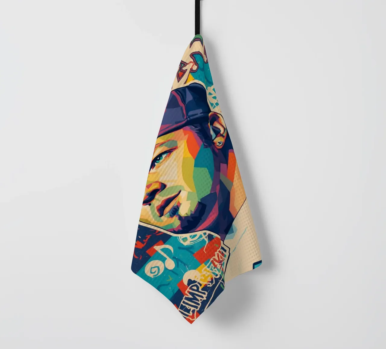 Fred Durst Limp Bizkit pop art torchon de Hantamrata