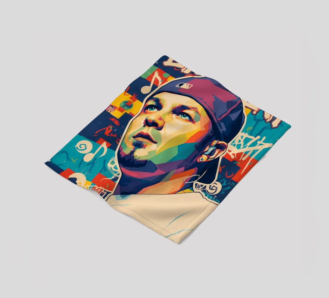 Fred Durst Limp Bizkit pop art coperta in pile da Hantamrata