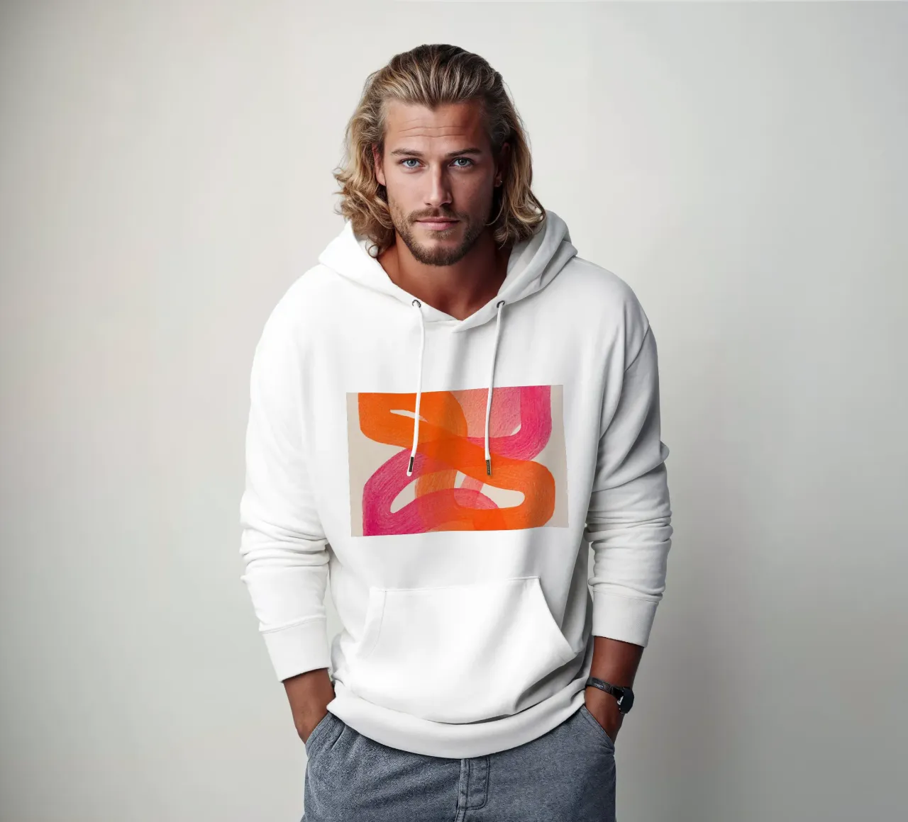 Ampi archi di colore felpa con cappuccio da Carinaprint