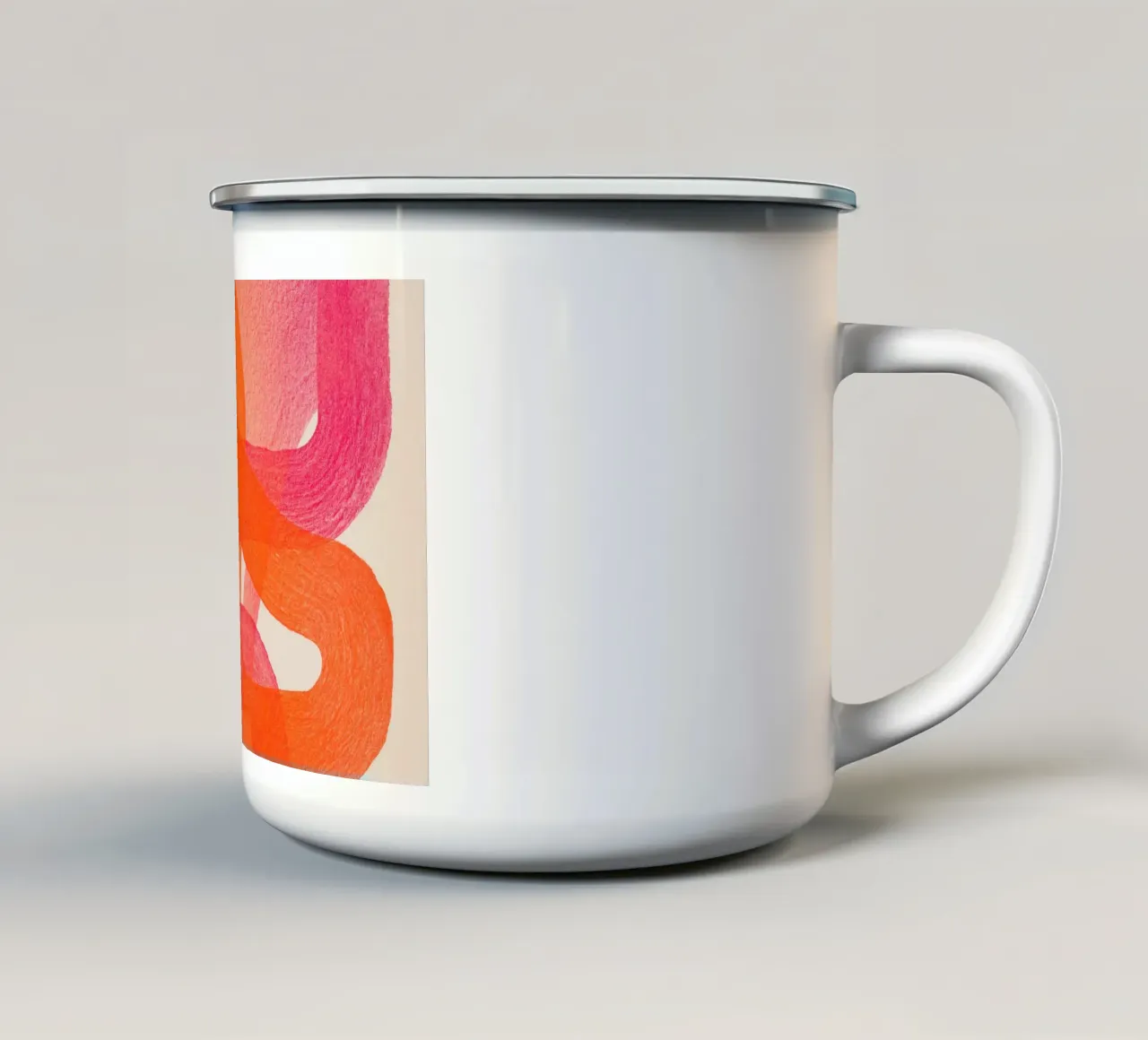 Ampi archi di colore tazza in smalto da Carinaprint