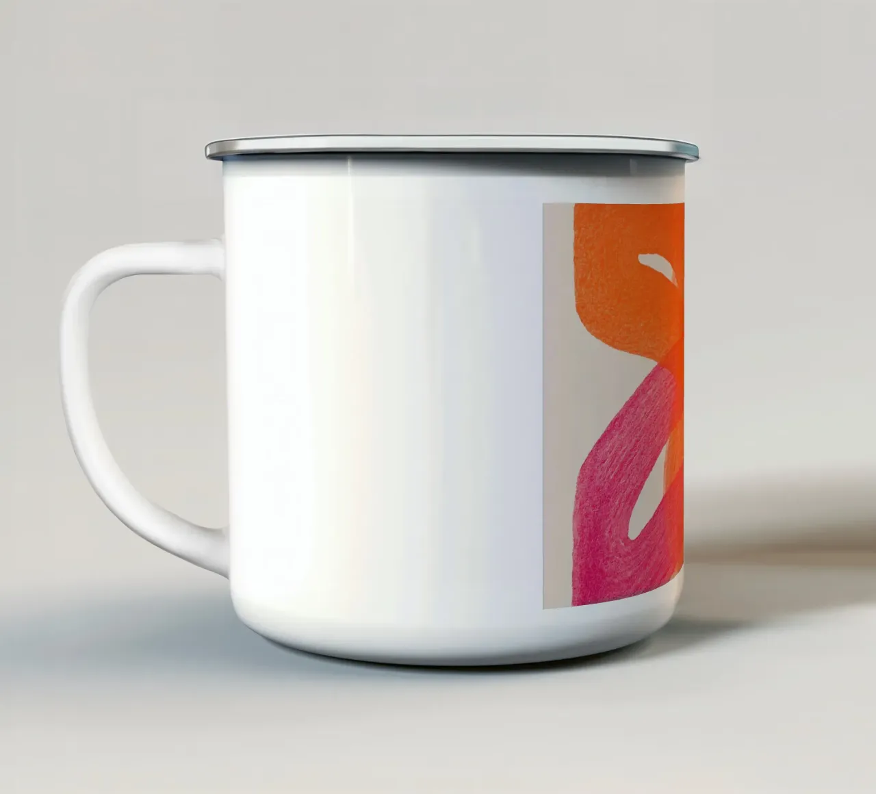 Ampi archi di colore tazza in smalto da Carinaprint