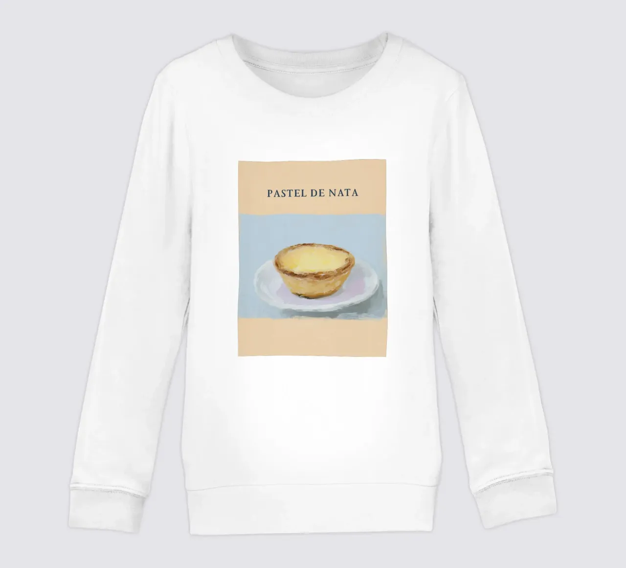 Pastel de nata portoghese felpa bambino da Carinaprint