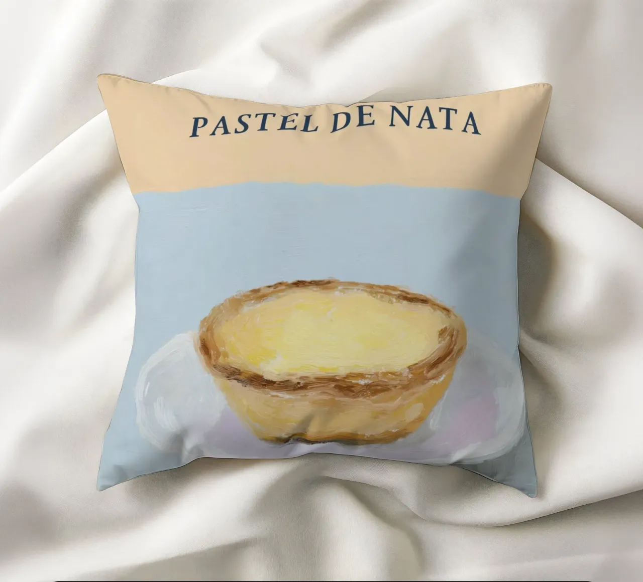 Pastel de nata portoghese cuscino da Carinaprint