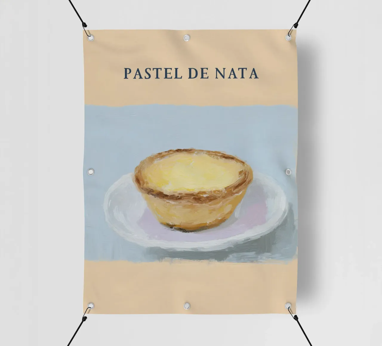 Pastel de nata portoghese telo in pvc da Carinaprint